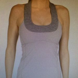 Lululemon striped scoop neck tank
